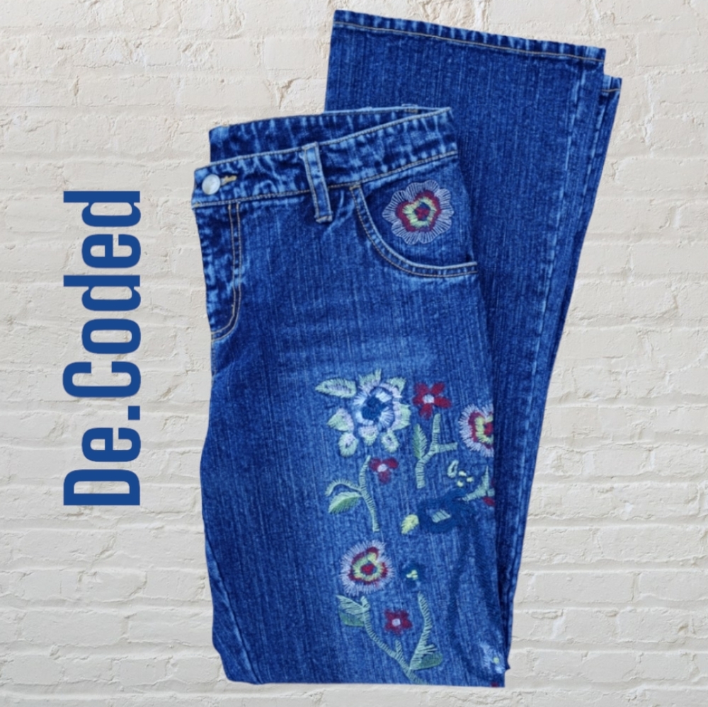 Decoded Floral Jeans